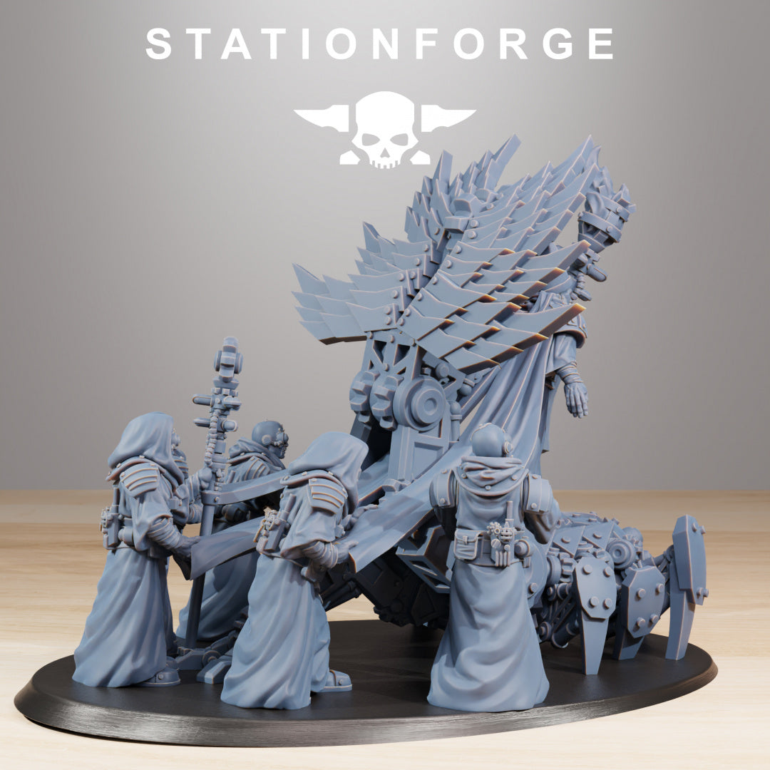 Scavenger Priest - Compatible with Warhammer 40K - by Station Forge - Tabletop RPG Miniature - Roleplaying 3D Printed Fantasy Mini