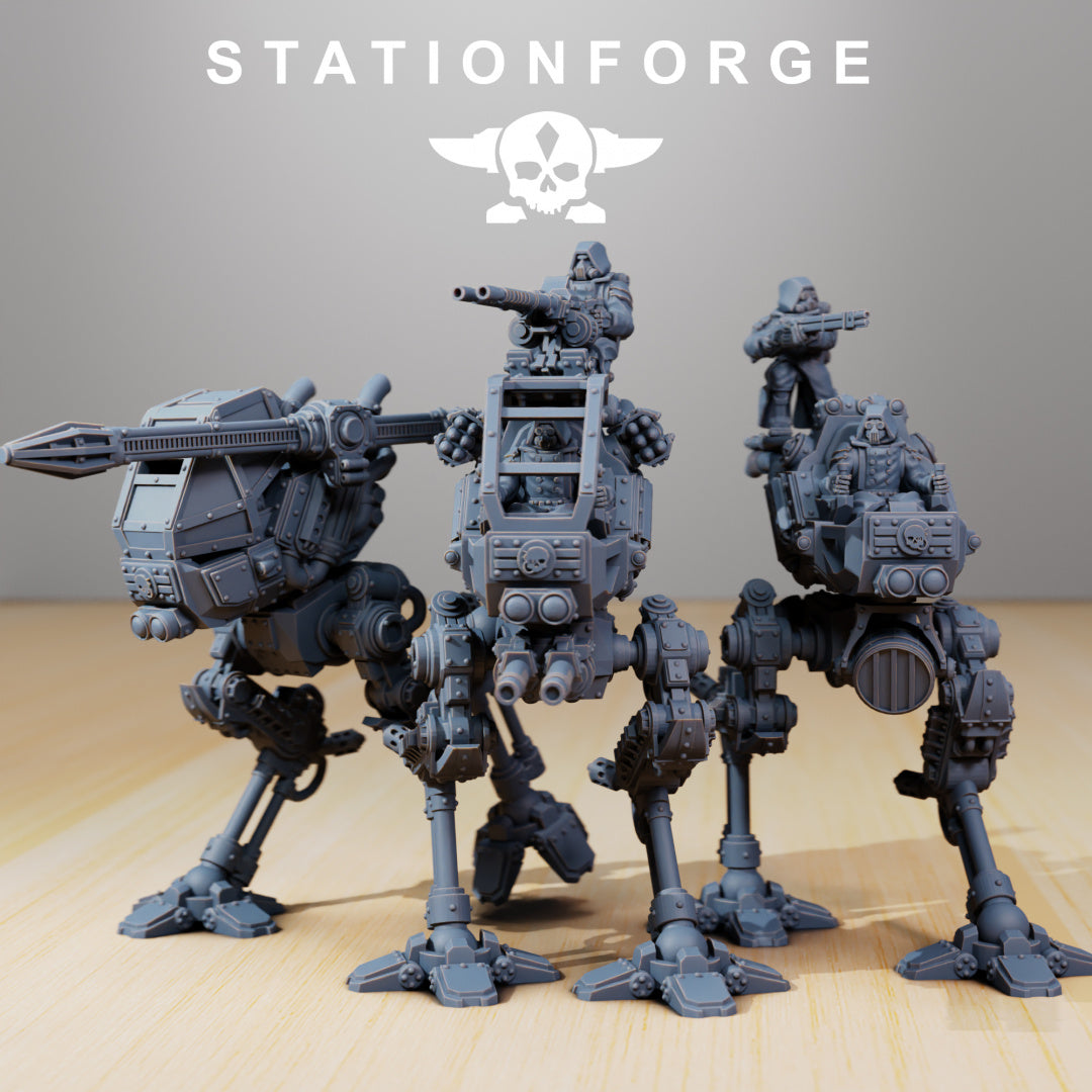 Scavenger Scout Walker - by Station Forge - Tabletop RPG Miniature - Roleplaying 3D Printed Fantasy Mini