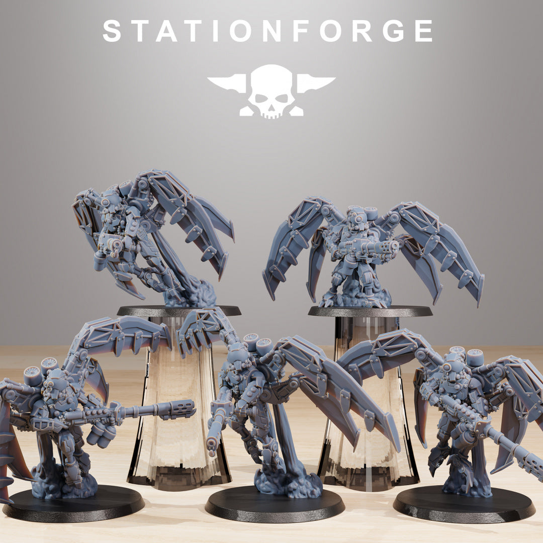 Scavenger Strikers - Compatible with Warhammer 40K - by Station Forge - Tabletop RPG Miniature - Roleplaying 3D Printed Fantasy Mini