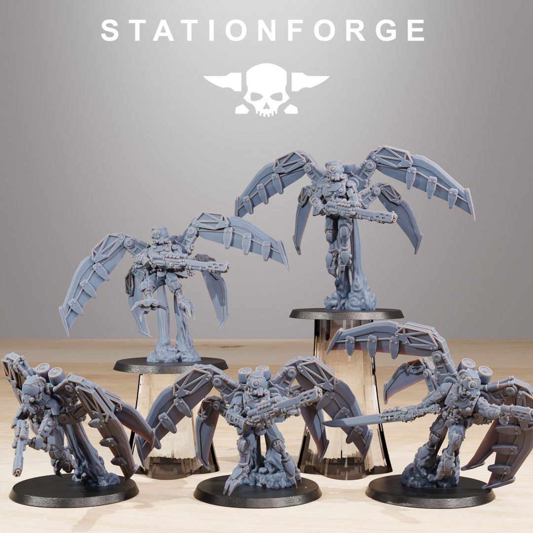 Scavenger Strikers - Compatible with Warhammer 40K - by Station Forge - Tabletop RPG Miniature - Roleplaying 3D Printed Fantasy Mini