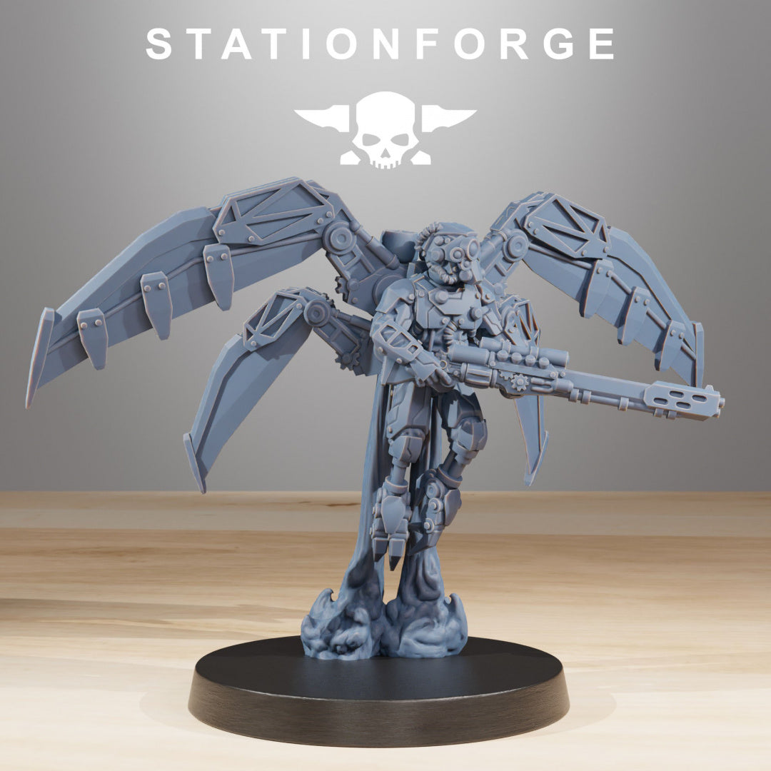 Scavenger Strikers - Compatible with Warhammer 40K - by Station Forge - Tabletop RPG Miniature - Roleplaying 3D Printed Fantasy Mini