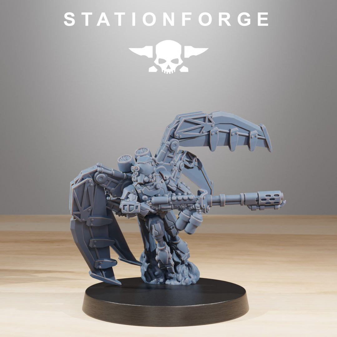 Scavenger Strikers - Compatible with Warhammer 40K - by Station Forge - Tabletop RPG Miniature - Roleplaying 3D Printed Fantasy Mini