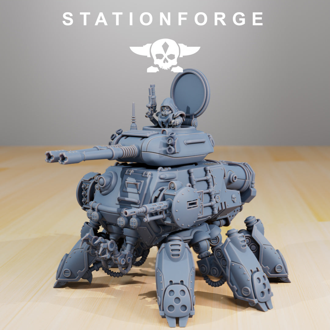 Scavenger Tank - Compatible with Warhammer 40K - by Station Forge - Tabletop RPG Miniature - Roleplaying 3D Printed Fantasy Mini