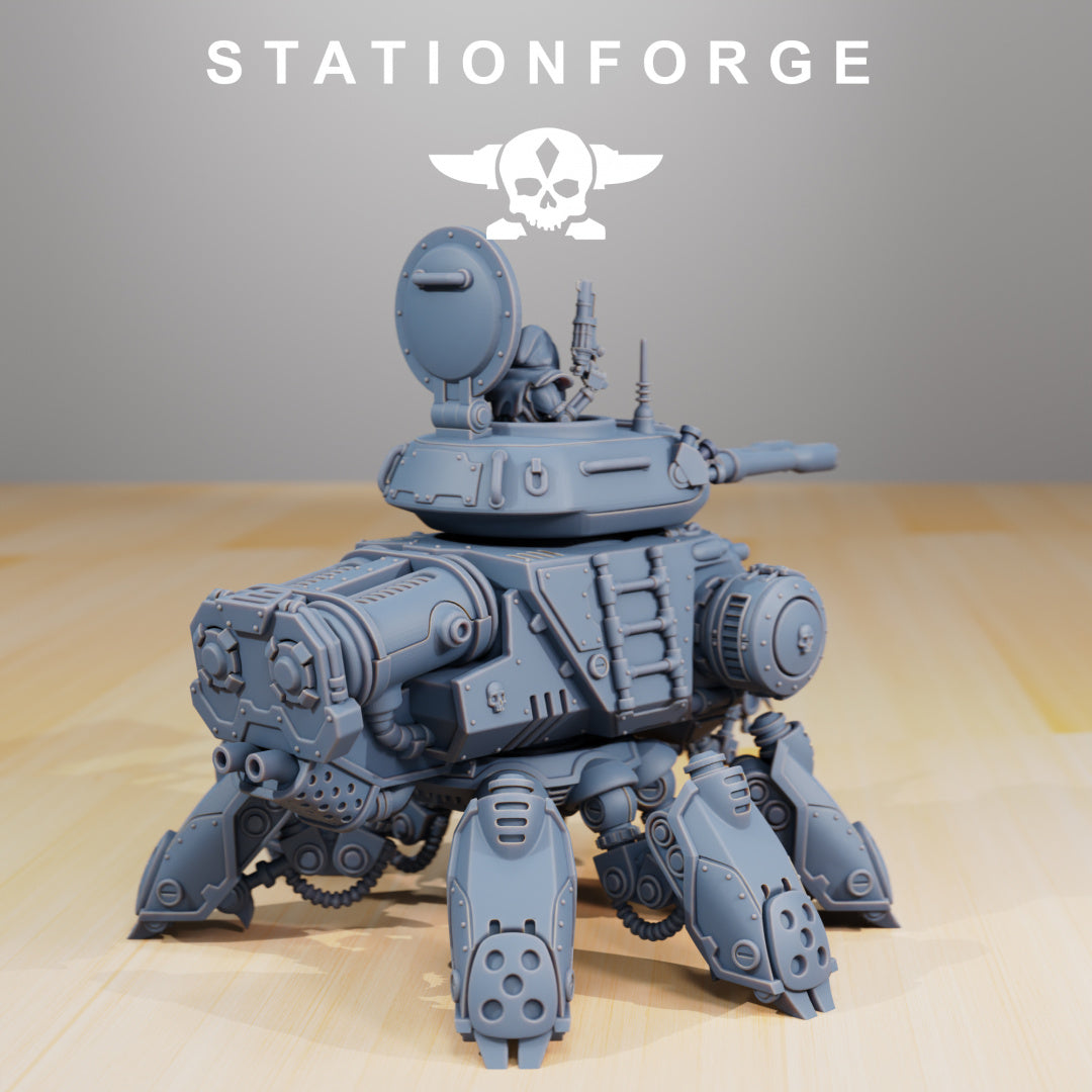 Scavenger Tank - Compatible with Warhammer 40K - by Station Forge - Tabletop RPG Miniature - Roleplaying 3D Printed Fantasy Mini