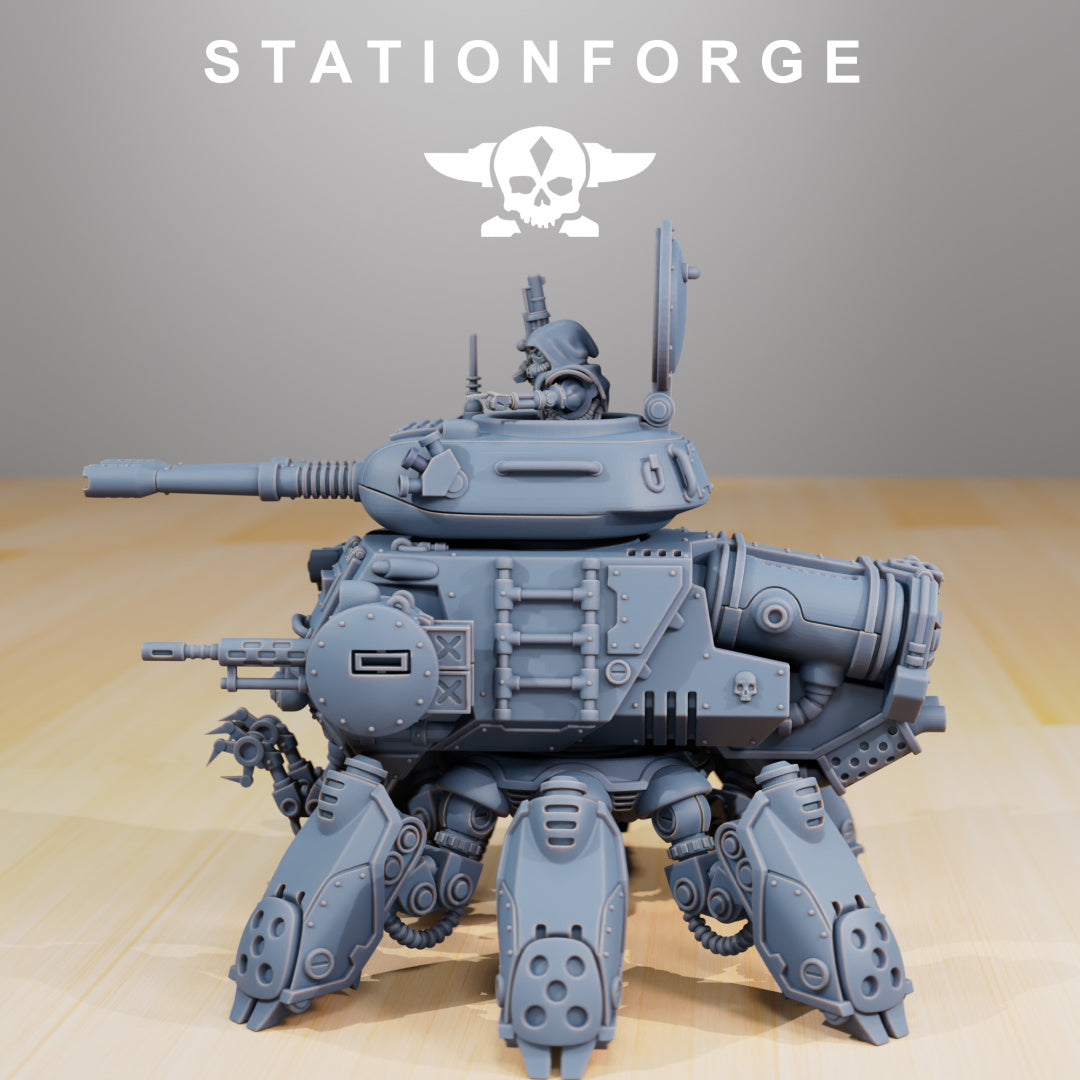 Scavenger Tank - Compatible with Warhammer 40K - by Station Forge - Tabletop RPG Miniature - Roleplaying 3D Printed Fantasy Mini