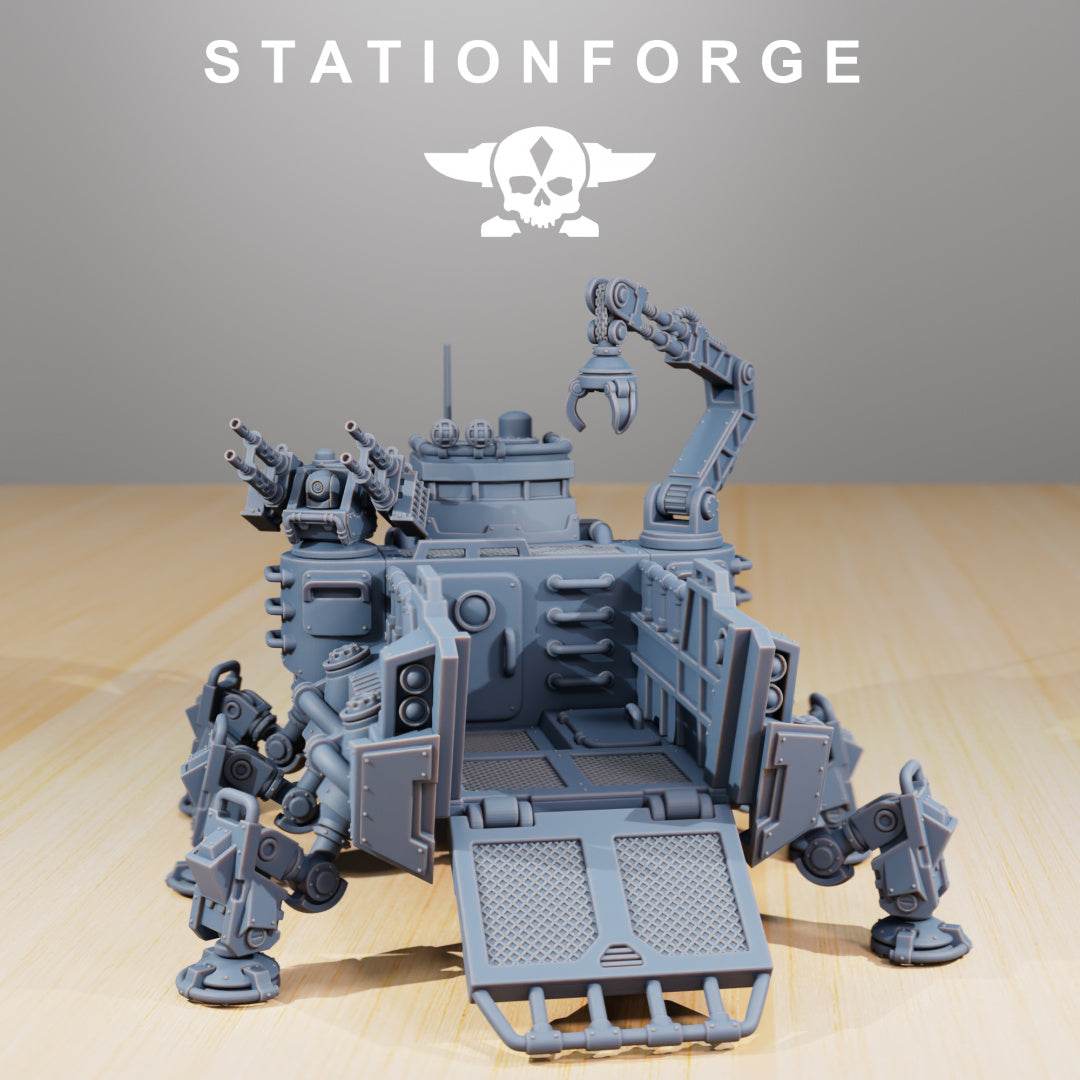 Scavenger Transport Tank - Compatible with Warhammer 40K - by Station Forge - Tabletop RPG Miniature - Roleplaying 3D Printed Fantasy Mini