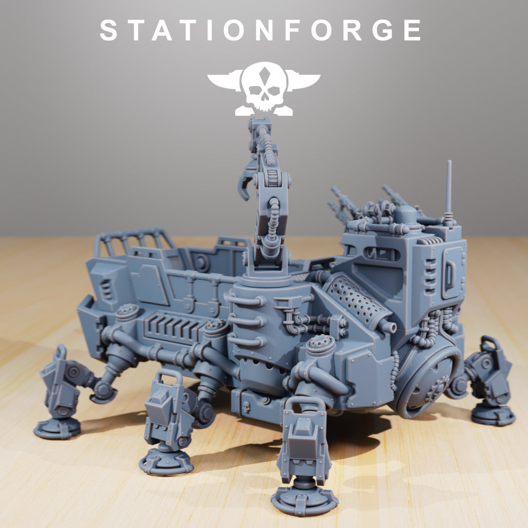 Scavenger Transport Tank - Compatible with Warhammer 40K - by Station Forge - Tabletop RPG Miniature - Roleplaying 3D Printed Fantasy Mini