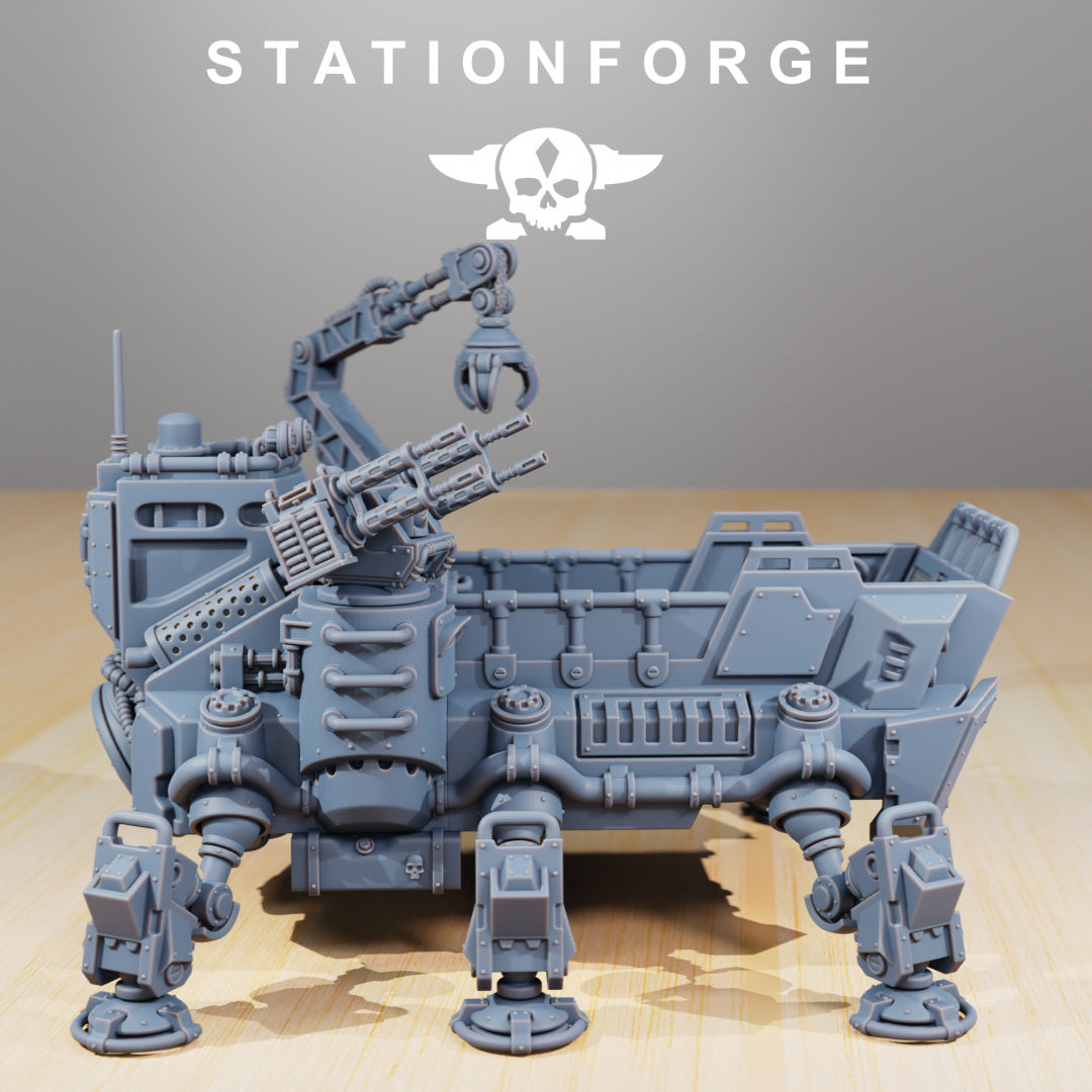 Scavenger Transport Tank - Compatible with Warhammer 40K - by Station Forge - Tabletop RPG Miniature - Roleplaying 3D Printed Fantasy Mini