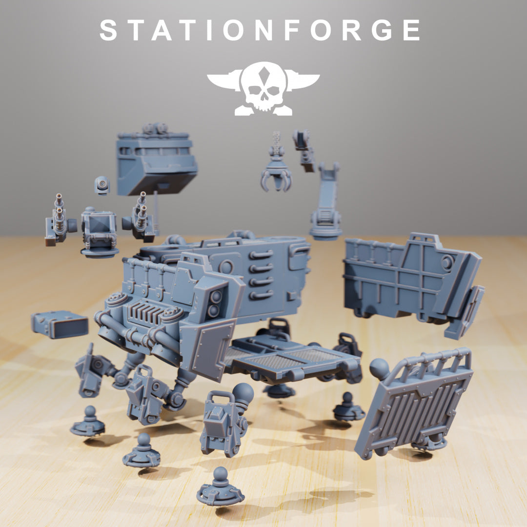 Scavenger Transport Tank - Compatible with Warhammer 40K - by Station Forge - Tabletop RPG Miniature - Roleplaying 3D Printed Fantasy Mini