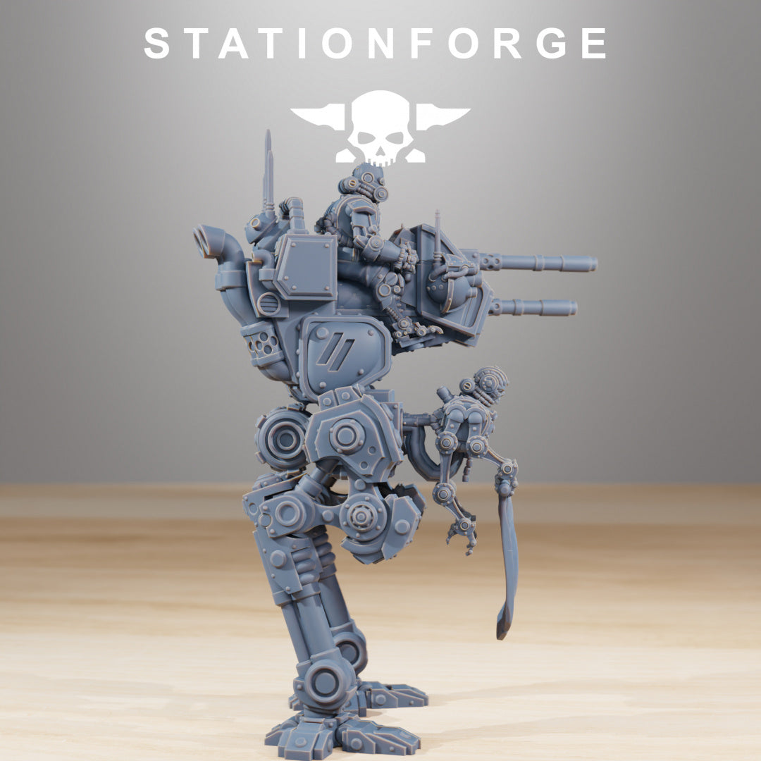 Scavenger Walker - Compatible with Warhammer 40K - by Station Forge - Tabletop RPG Miniature - Roleplaying 3D Printed Fantasy Mini