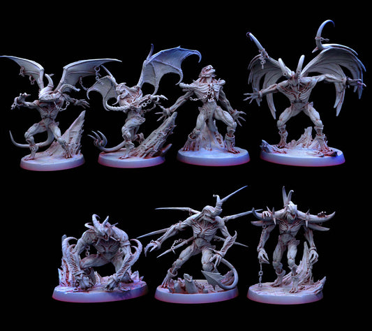 Scavengers - Lesser Demons - by Mini Monster Mayhem- Tabletop RPG Miniature - Roleplaying 3D Printed Fantasy Mini