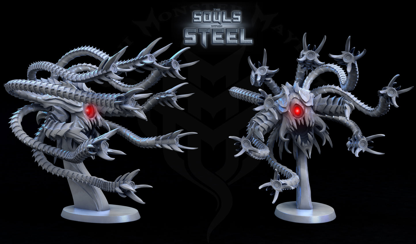 Sentinel Horror ( 8 Arms) - Metallic Beholder - by Mini Monster Mayhem- Tabletop RPG Miniature - Roleplaying 3D Printed Fantasy Mini