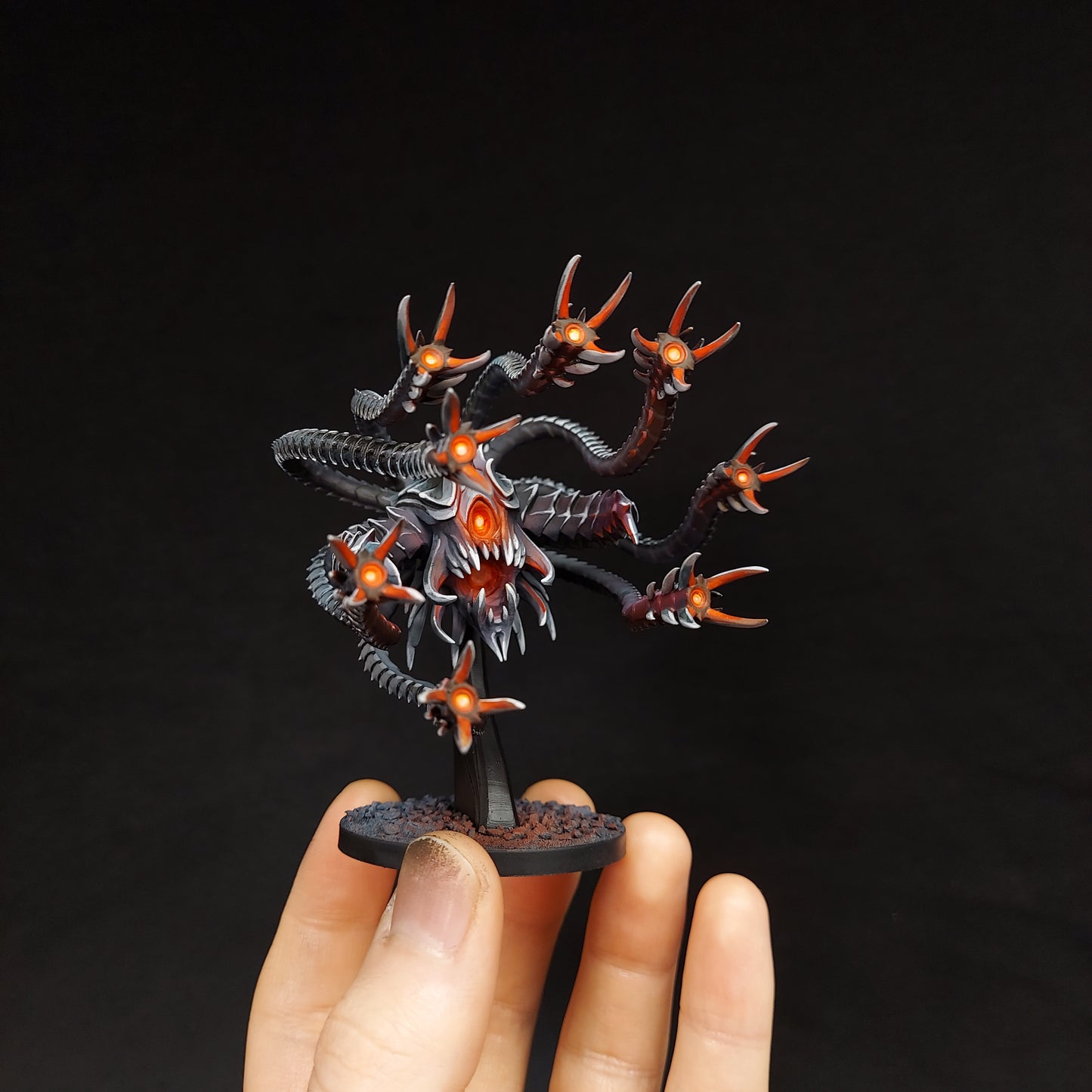 Sentinel Horror ( 8 Arms) - Metallic Beholder - by Mini Monster Mayhem- Tabletop RPG Miniature - Roleplaying 3D Printed Fantasy Mini