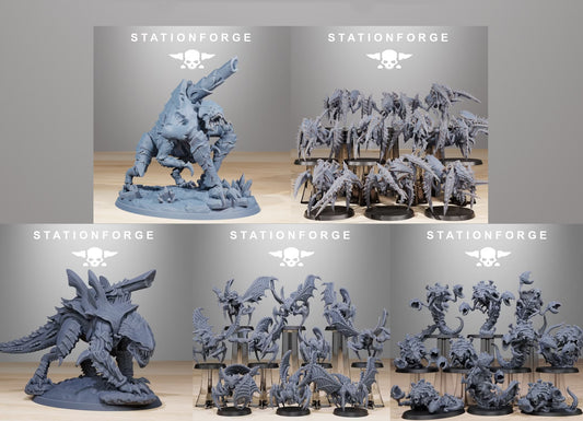 Xenarid Forge Elite (x32) - Alien Bugs - TTRPG - Wargaming - Grimdark