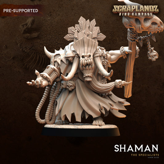 Orkz Shaman - The Specialist - The Specialist - by Dark Gods- Tabletop RPG Miniature - Roleplaying 3D Printed Fantasy Mini