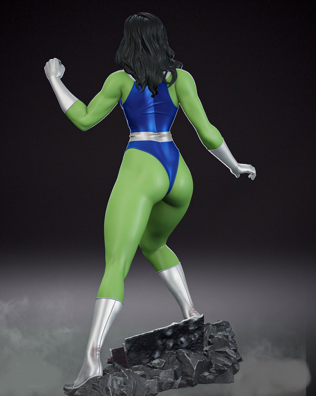 She-Hulk Sculpture (75mm to 500mm) - Unassembled/Unpainted/3D Print