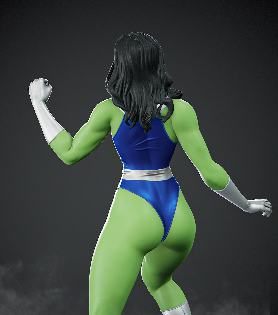 She-Hulk Sculpture (75mm to 500mm) - Unassembled/Unpainted/3D Print
