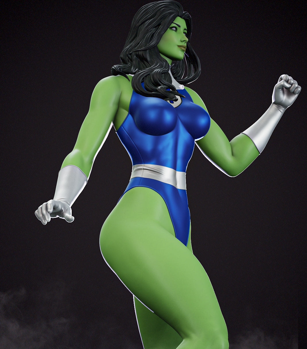 She-Hulk Sculpture (75mm to 500mm) - Unassembled/Unpainted/3D Print