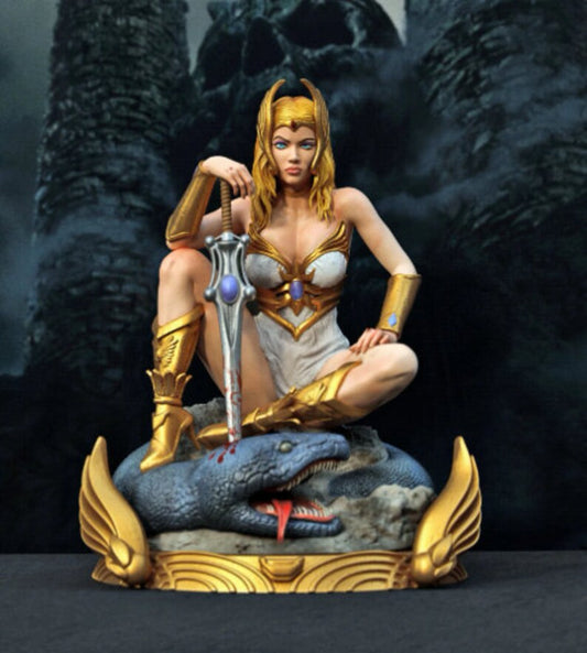 She-Ra - Warrior Woman Sculpt - by Dungeons and Dragons- Tabletop RPG Miniature - Roleplaying 3D Printed Fantasy Mini