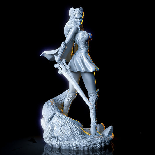 She-Ra - Warrior Woman Sculpt - Unassembled - Unpainted - 3D Printed