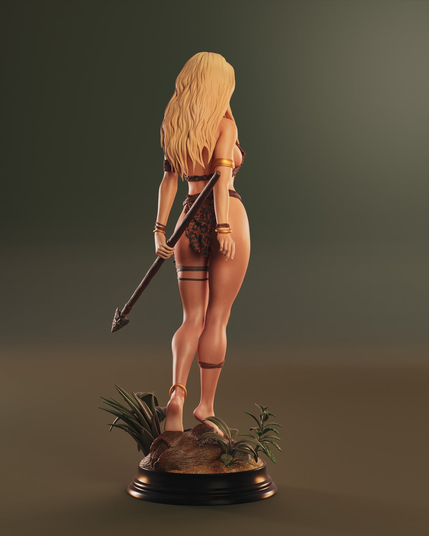 Sheena: Queen of the Jungle Sculpture (75mm to 500mm) - Unassembled/Unpainted/3D Print