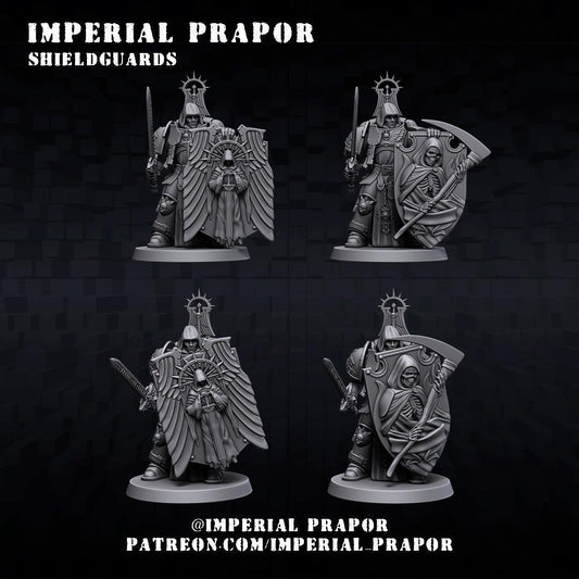 ShieldGuards - by Imperial Prapor- Tabletop RPG Miniature - Roleplaying 3D Printed Fantasy Mini