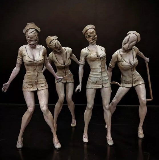 Silent Hill Nurses Diorama - by Dungeons and Dragons- Tabletop RPG Miniature - Roleplaying 3D Printed Fantasy Mini