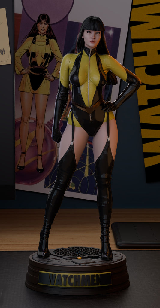Silk Spectre Sculpture (75mm to 500mm) - Unassembled/Unpainted/3D Print