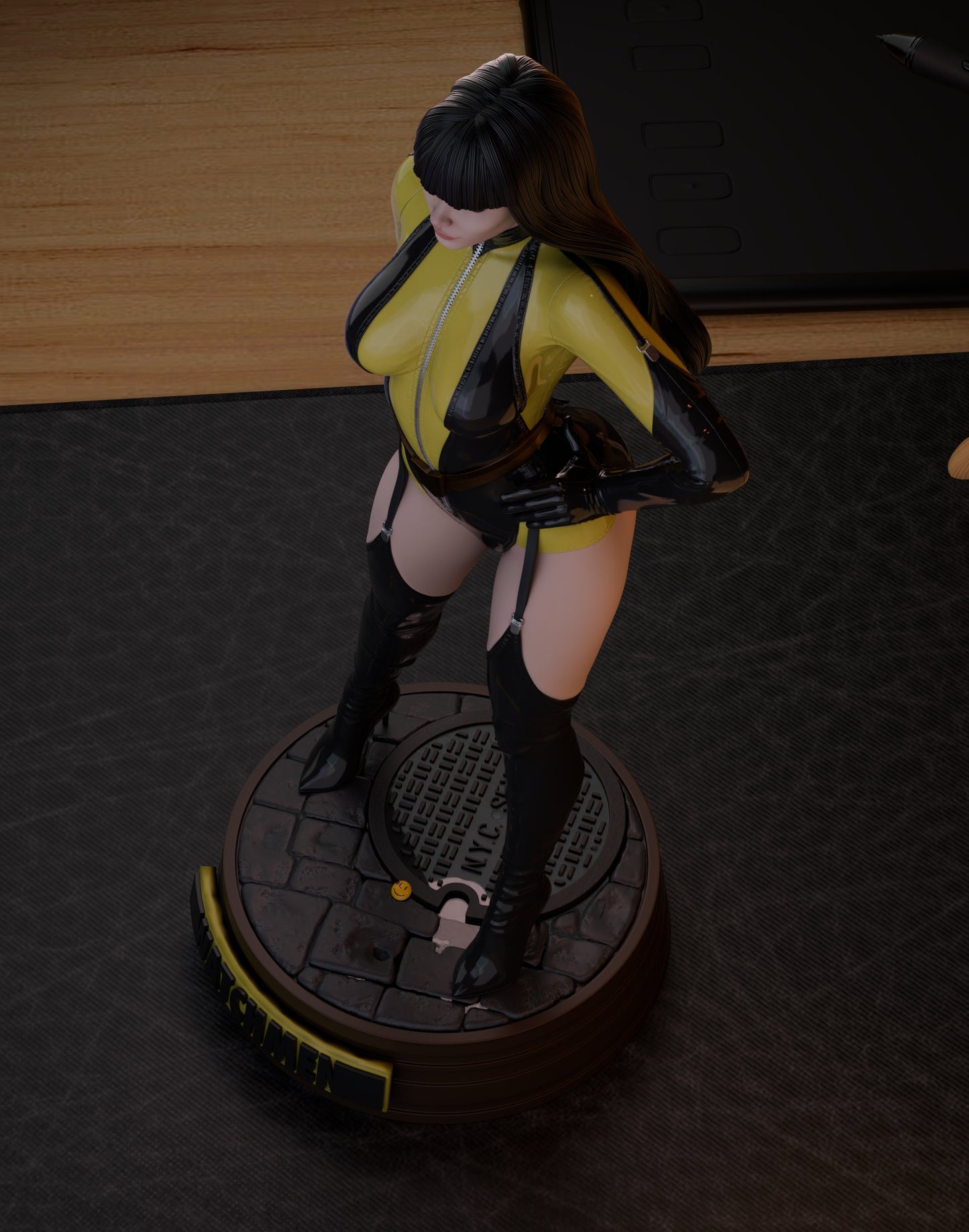 Silk Spectre Sculpture (75mm to 500mm) - Unassembled/Unpainted/3D Print