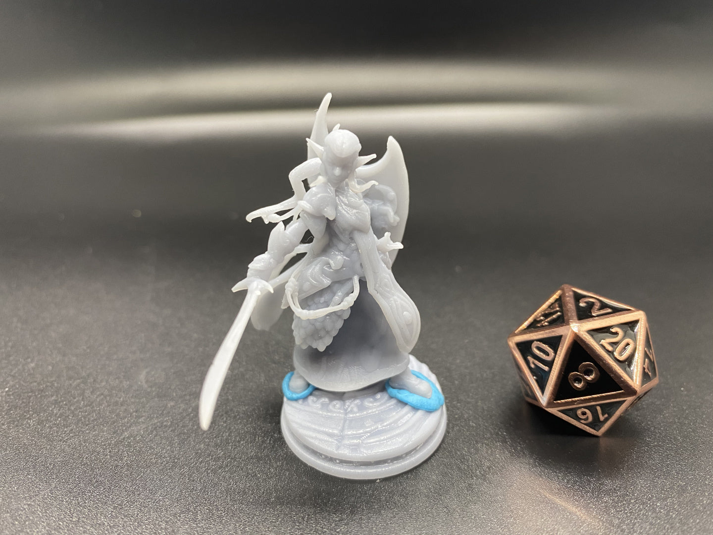 Moon Elf Cleric - Siln Tanadu - by Hack & Slash - Tabletop RPG Miniature - Roleplaying 3D Printed Fantasy Mini