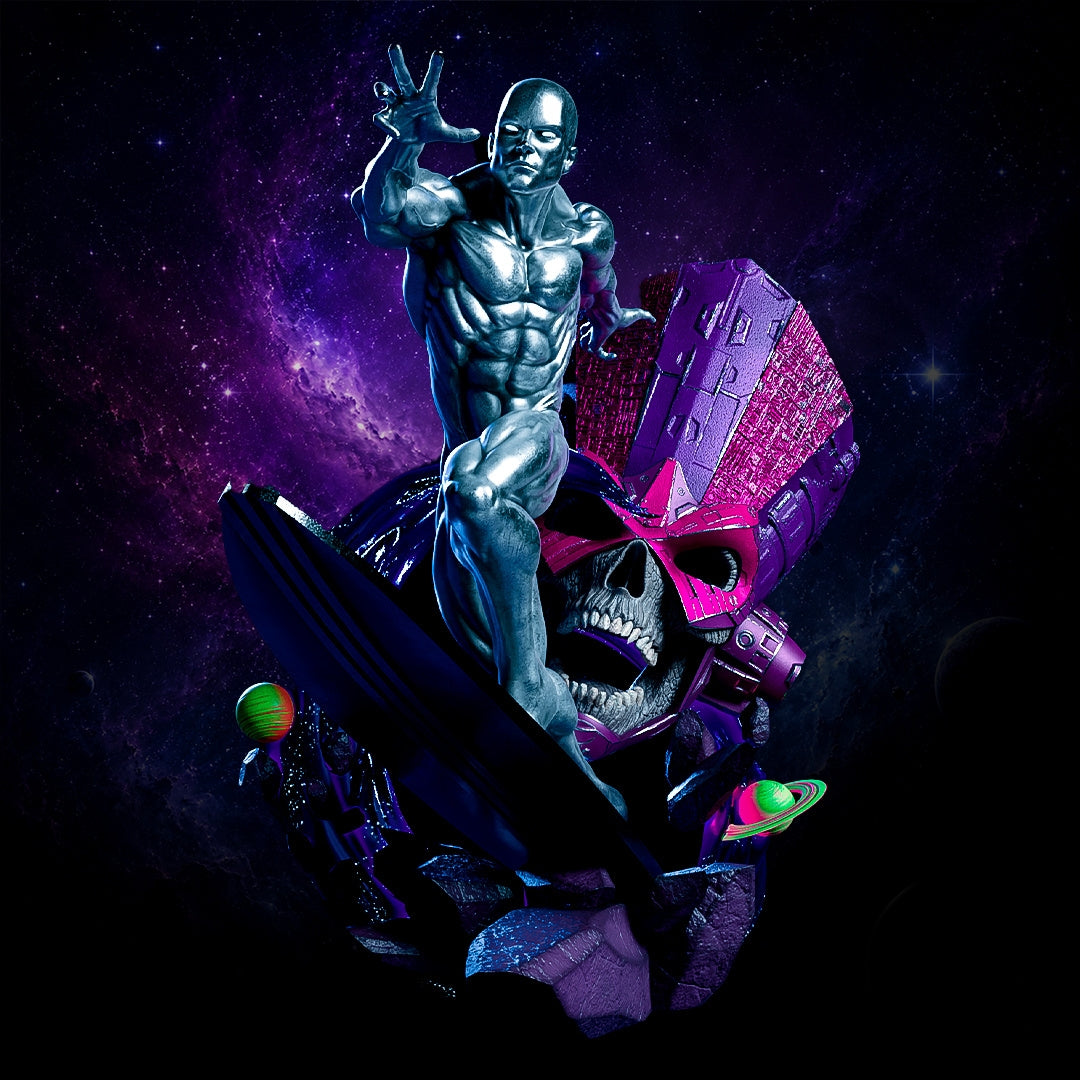 Silver Surfer Sculpture (75mm to 500mm) - Unassembled/Unpainted/3D Print