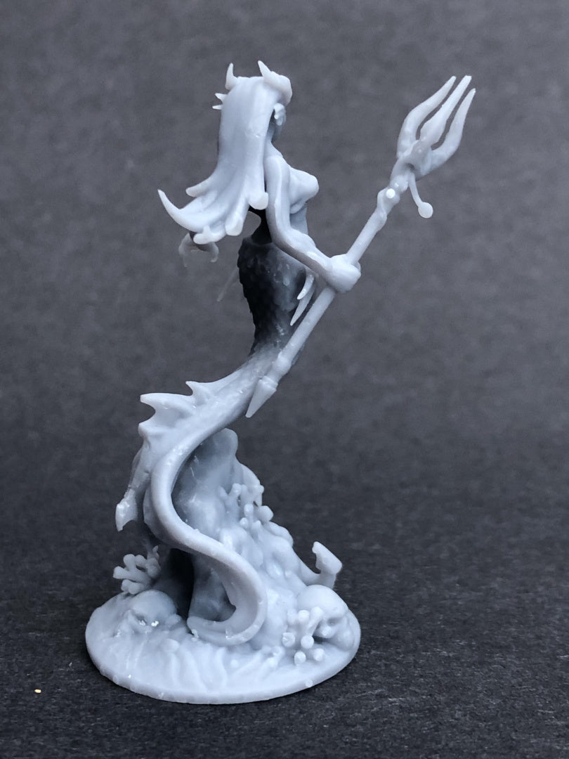 Siren/Mermaid- by Great Grimiore- Tabletop RPG Miniature - Roleplaying 3D Printed Fantasy Mini