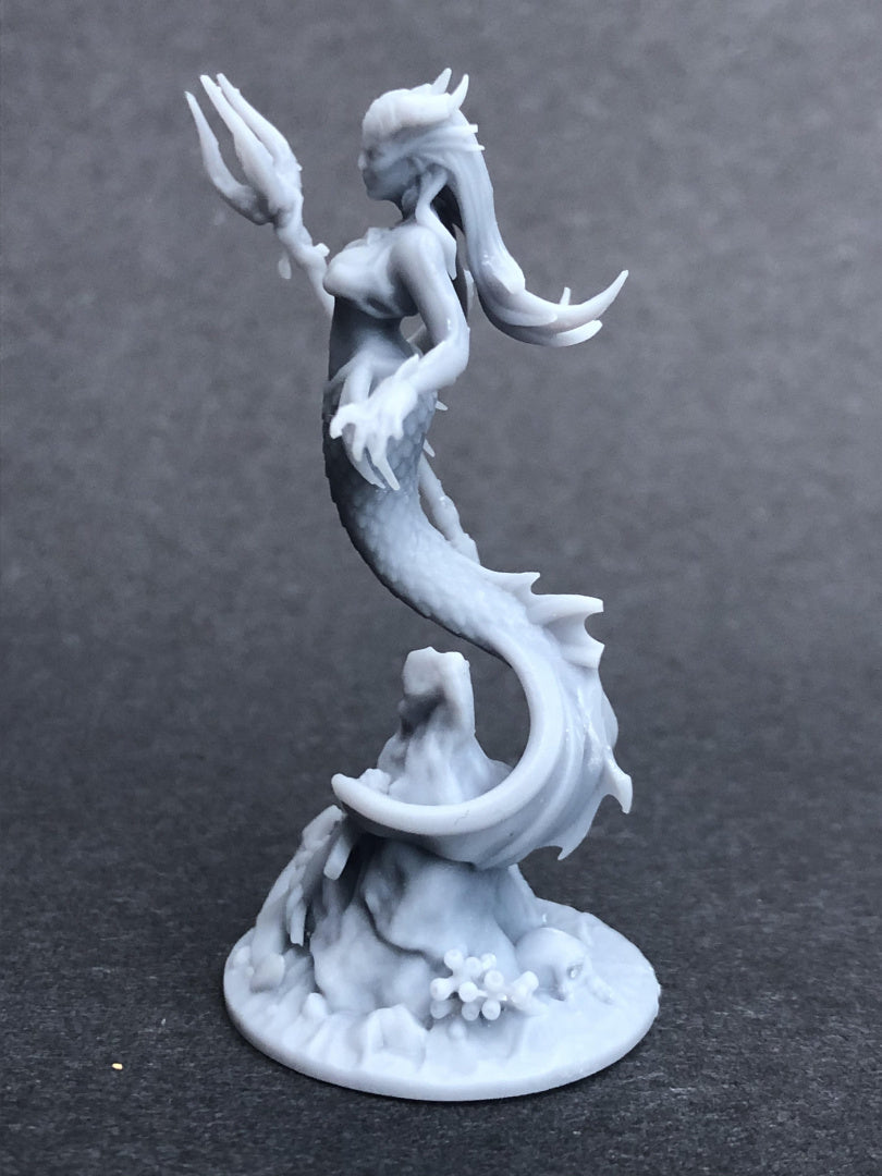 Siren/Mermaid- by Great Grimiore- Tabletop RPG Miniature - Roleplaying 3D Printed Fantasy Mini