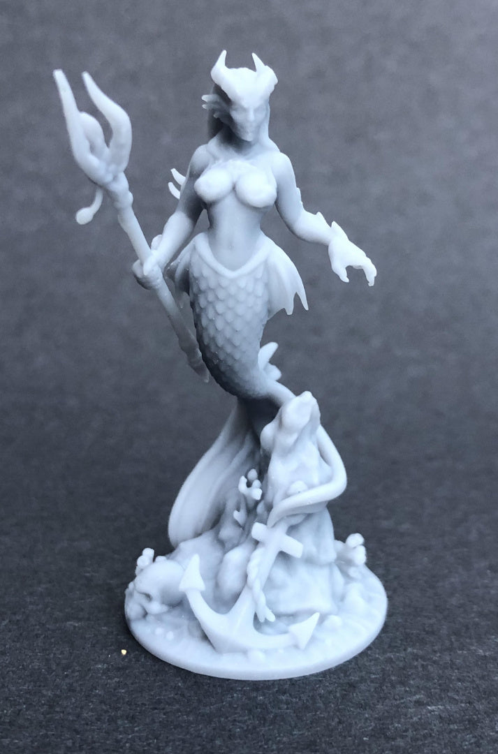 Siren/Mermaid- by Great Grimiore- Tabletop RPG Miniature - Roleplaying 3D Printed Fantasy Mini