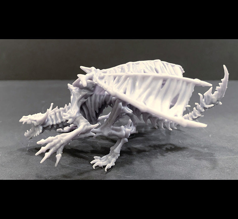 Skeletal Dragon - Dracolich - by Mini Monster Mayhem- Tabletop RPG Miniature - Roleplaying 3D Printed Fantasy Mini