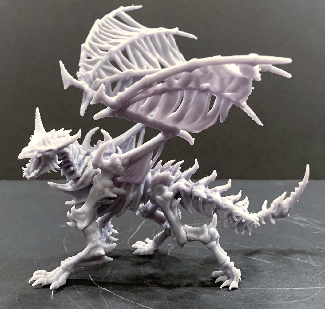 Skeletal Dragon Pose 2 - Dracolich - by Mini Monster Mayhem- Tabletop ...