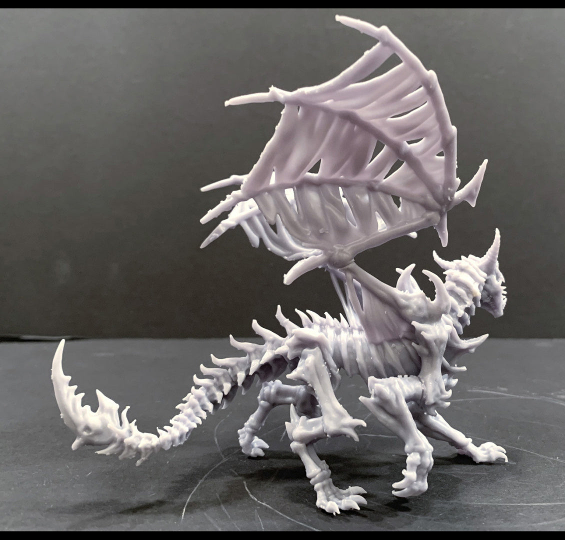 Skeletal Dragon Pose 2 - Dracolich - by Mini Monster Mayhem- Tabletop RPG Miniature - Roleplaying 3D Printed Fantasy Mini