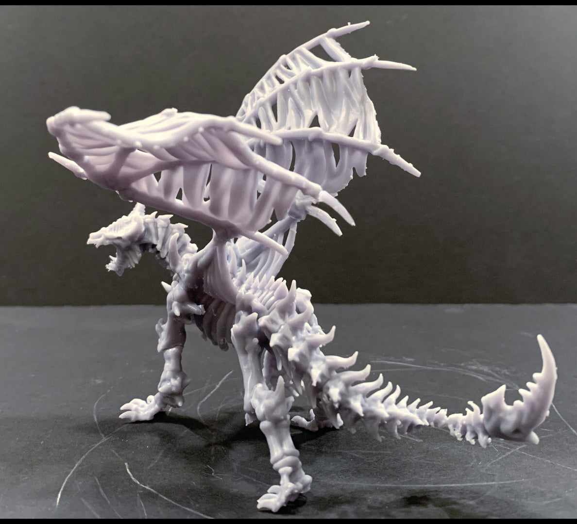 Skeletal Dragon Pose 2 - Dracolich - by Mini Monster Mayhem- Tabletop RPG Miniature - Roleplaying 3D Printed Fantasy Mini