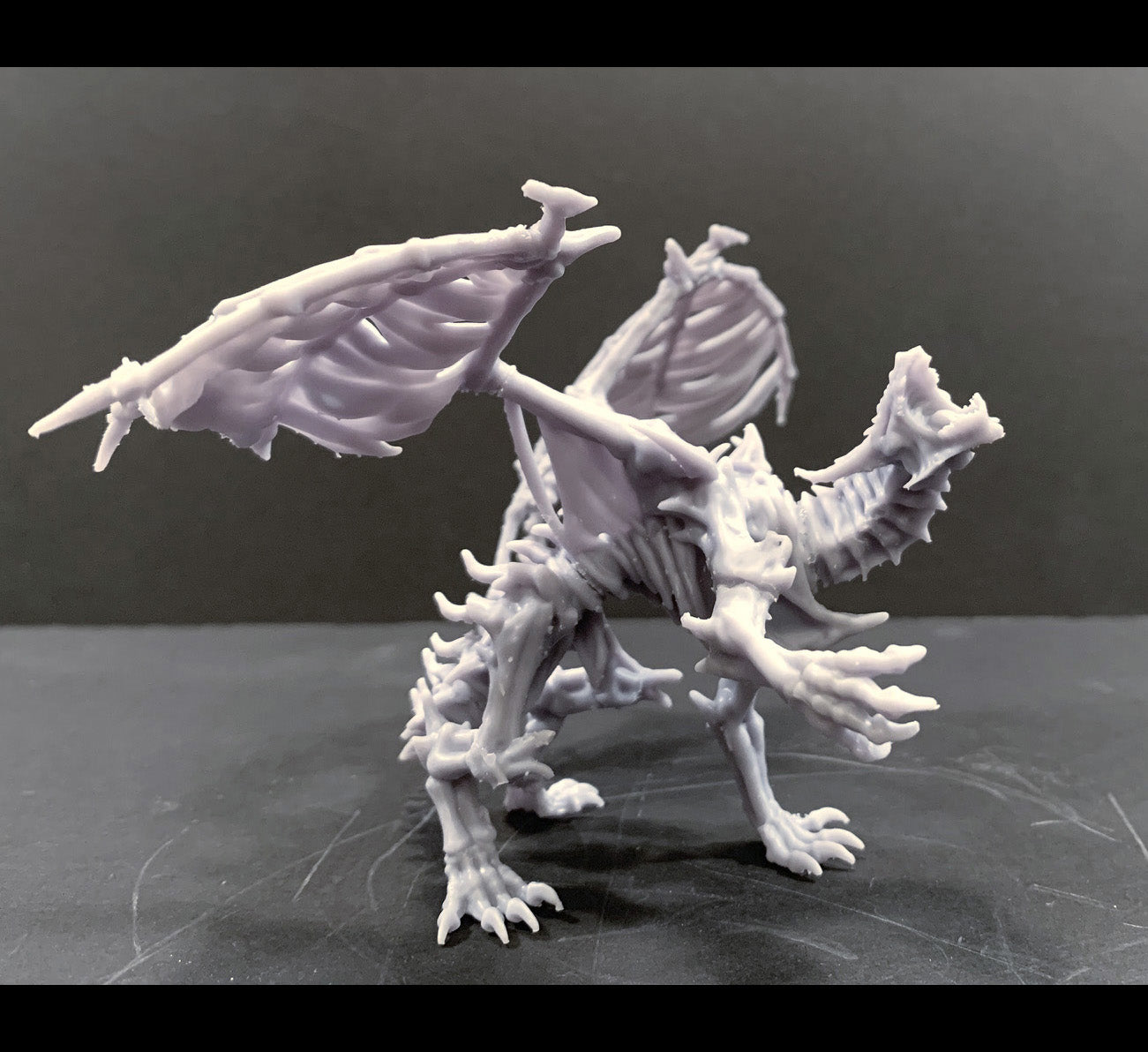 Skeletal Dragon Pose 3 - Dracolich - by Mini Monster Mayhem- Tabletop RPG Miniature - Roleplaying 3D Printed Fantasy Mini