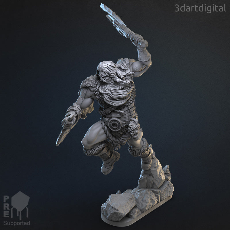 Frost Giant - Skorgi Frozen-Heart - by 3DartDigital- Tabletop RPG Miniature - Roleplaying 3D Printed Fantasy Mini