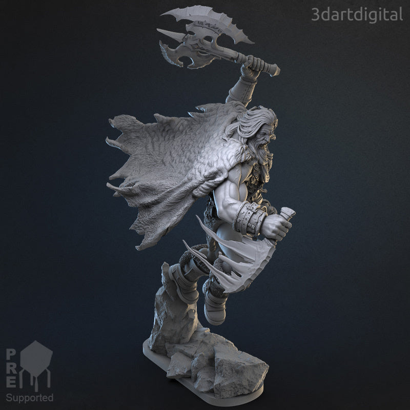 Frost Giant - Skorgi Frozen-Heart - by 3DartDigital- Tabletop RPG Miniature - Roleplaying 3D Printed Fantasy Mini