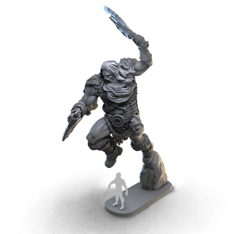 Frost Giant - Skorgi Frozen-Heart - by 3DartDigital- Tabletop RPG Miniature - Roleplaying 3D Printed Fantasy Mini