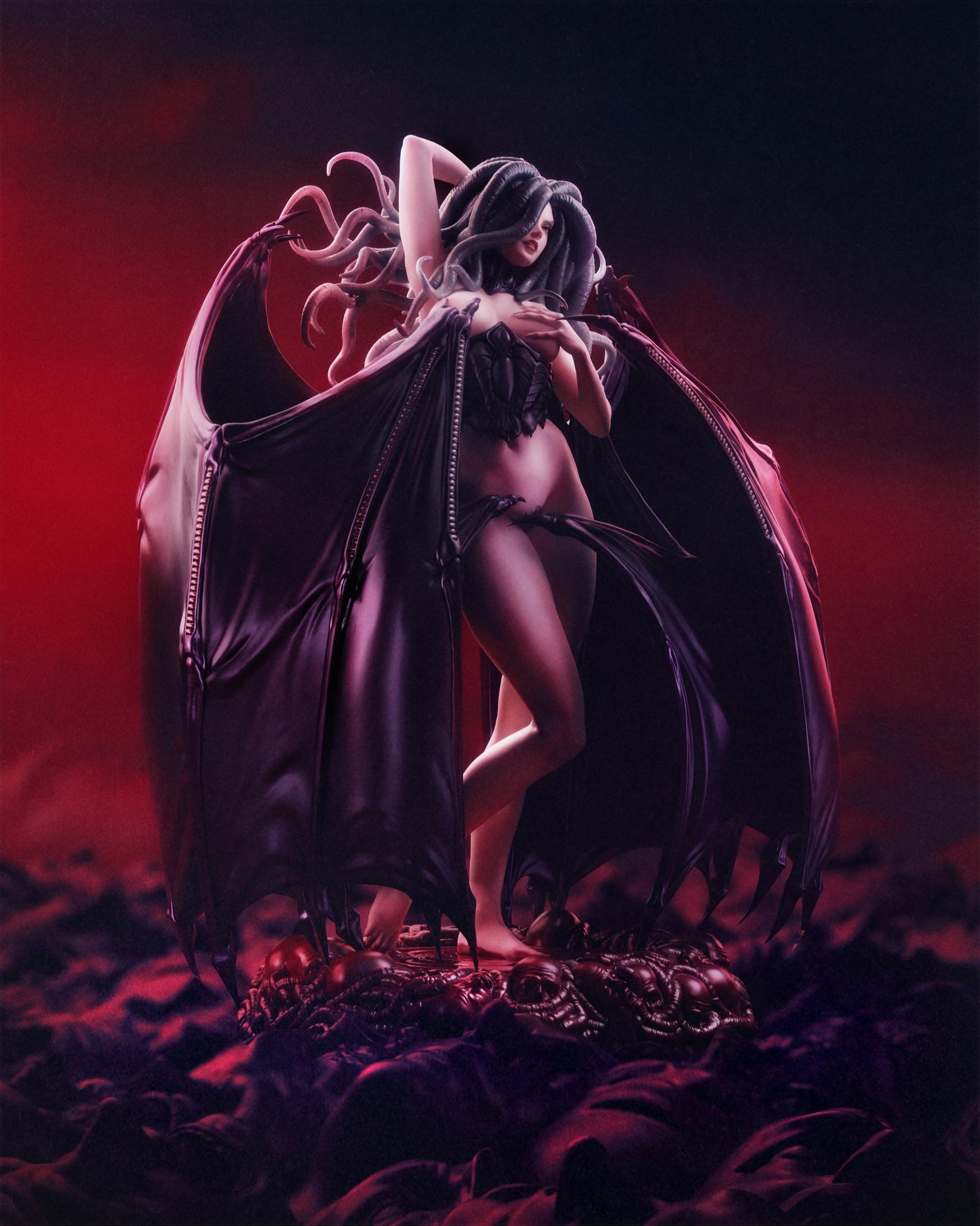 Slan-Berserk Sculpture (75mm to 500mm) - Unassembled/Unpainted/3D Print