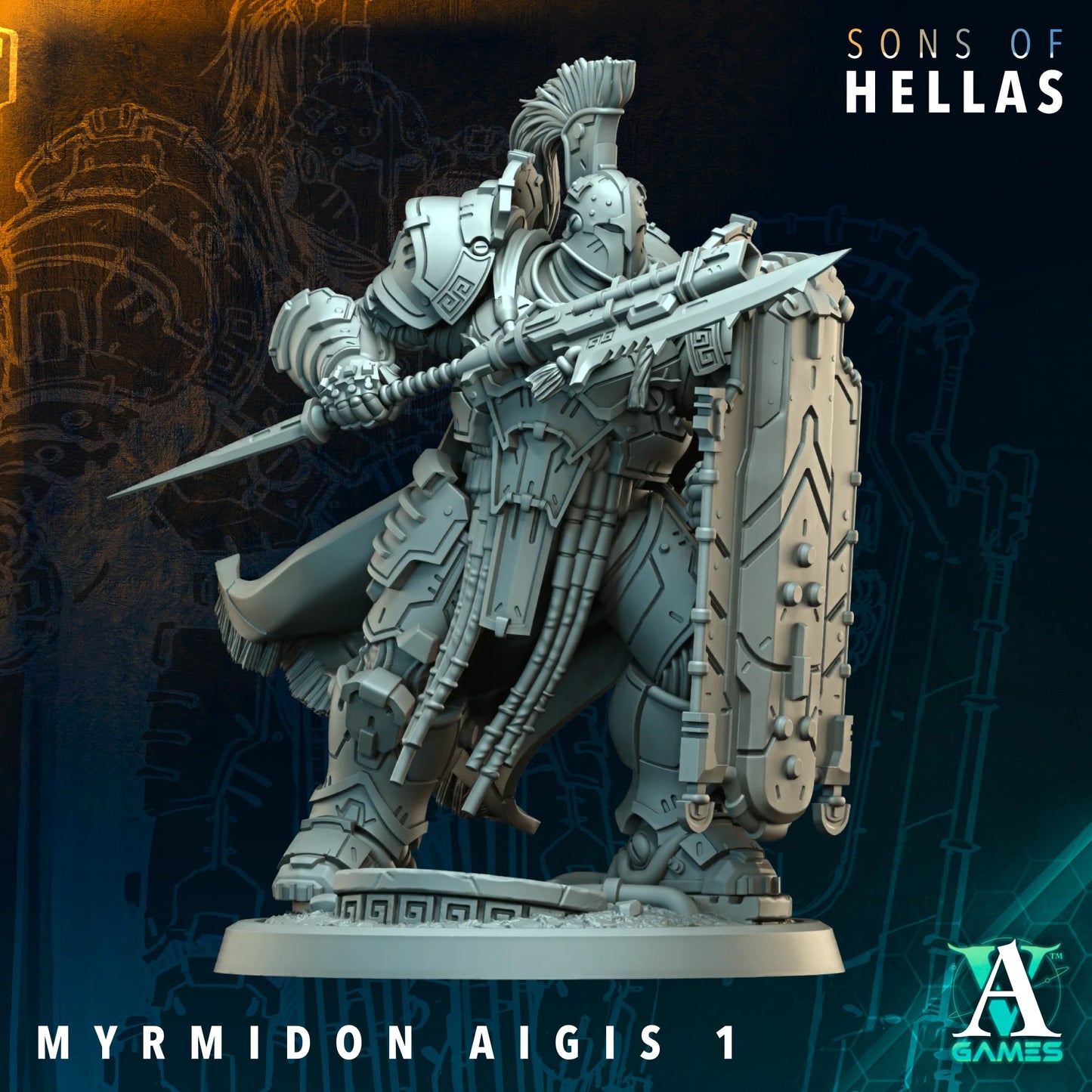 Myrmdon Aigis (x11) - TTRPG - Wargaming - Grimdark