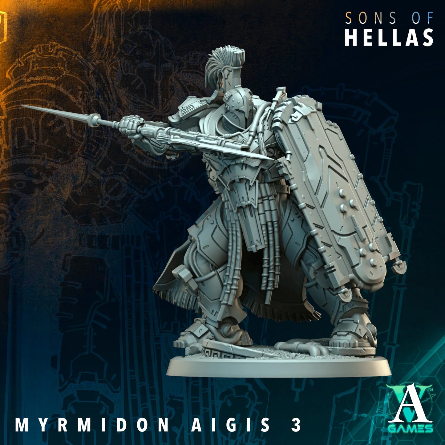 Myrmdon Aigis (x11) - TTRPG - Wargaming - Grimdark