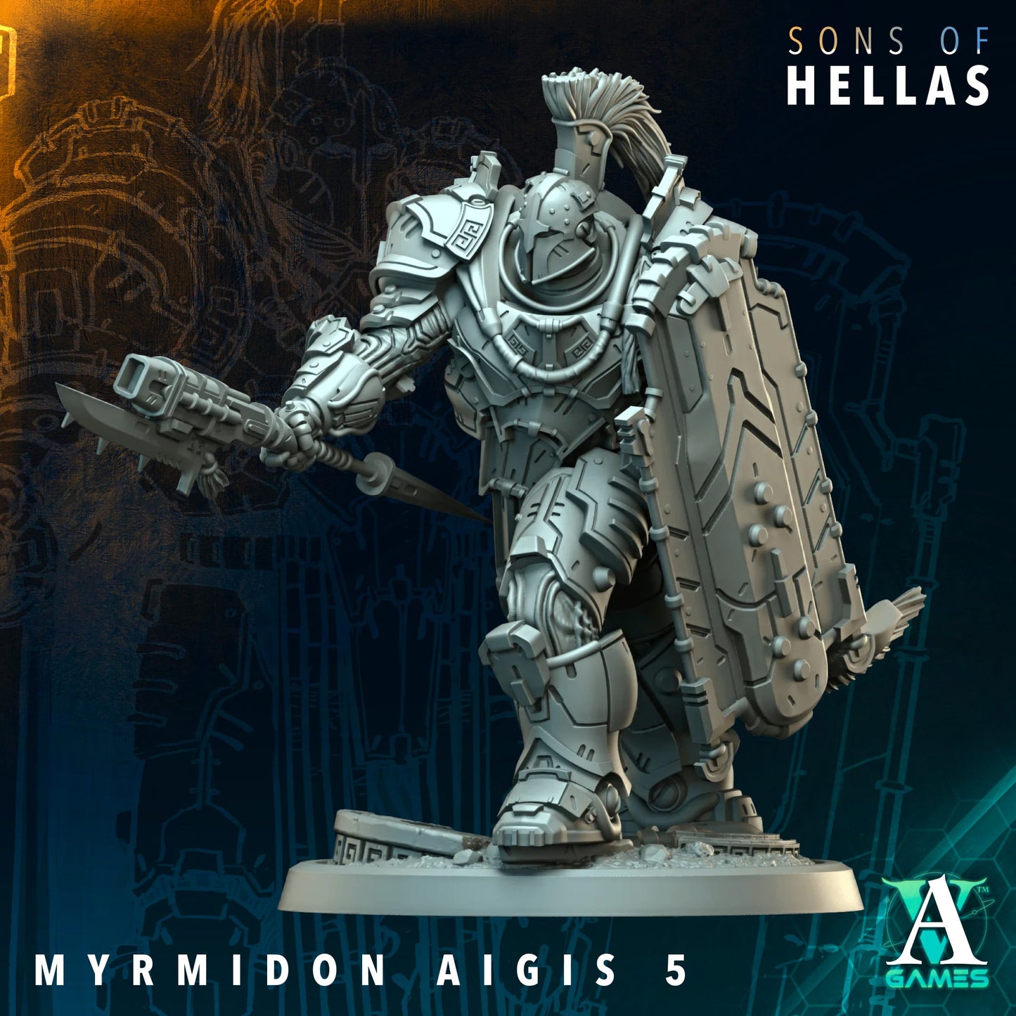 Myrmdon Aigis (x11) - TTRPG - Wargaming - Grimdark