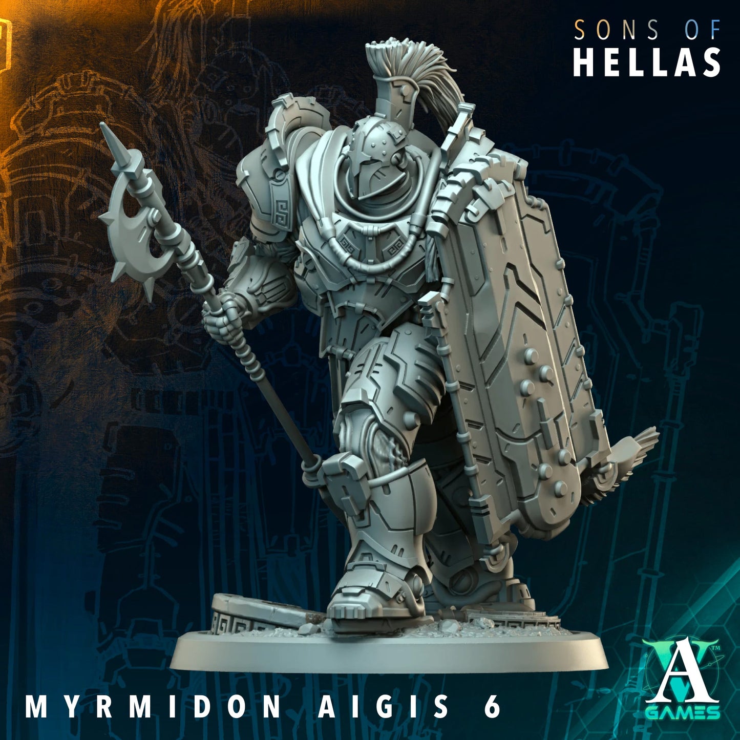 Myrmdon Aigis (x11) - TTRPG - Wargaming - Grimdark