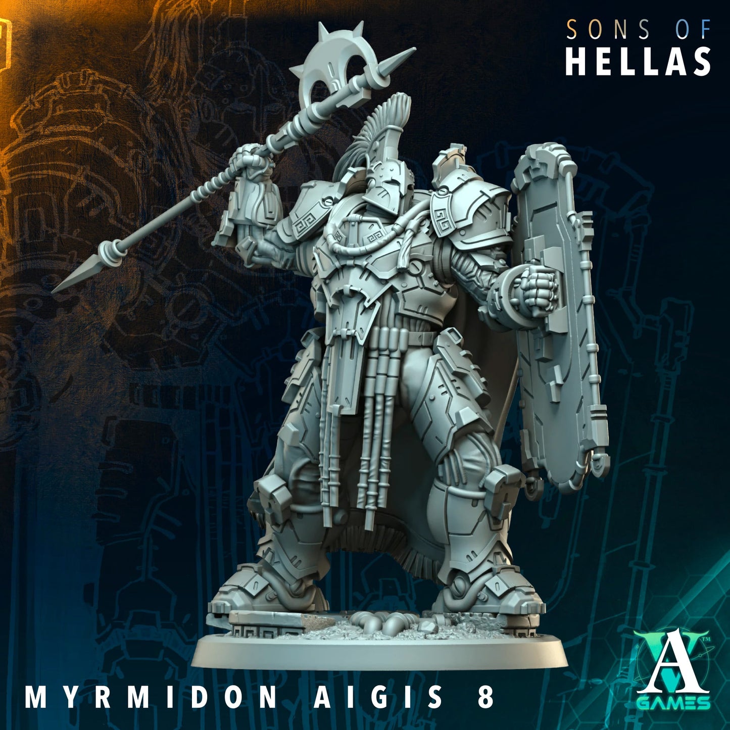 Myrmdon Aigis (x11) - TTRPG - Wargaming - Grimdark