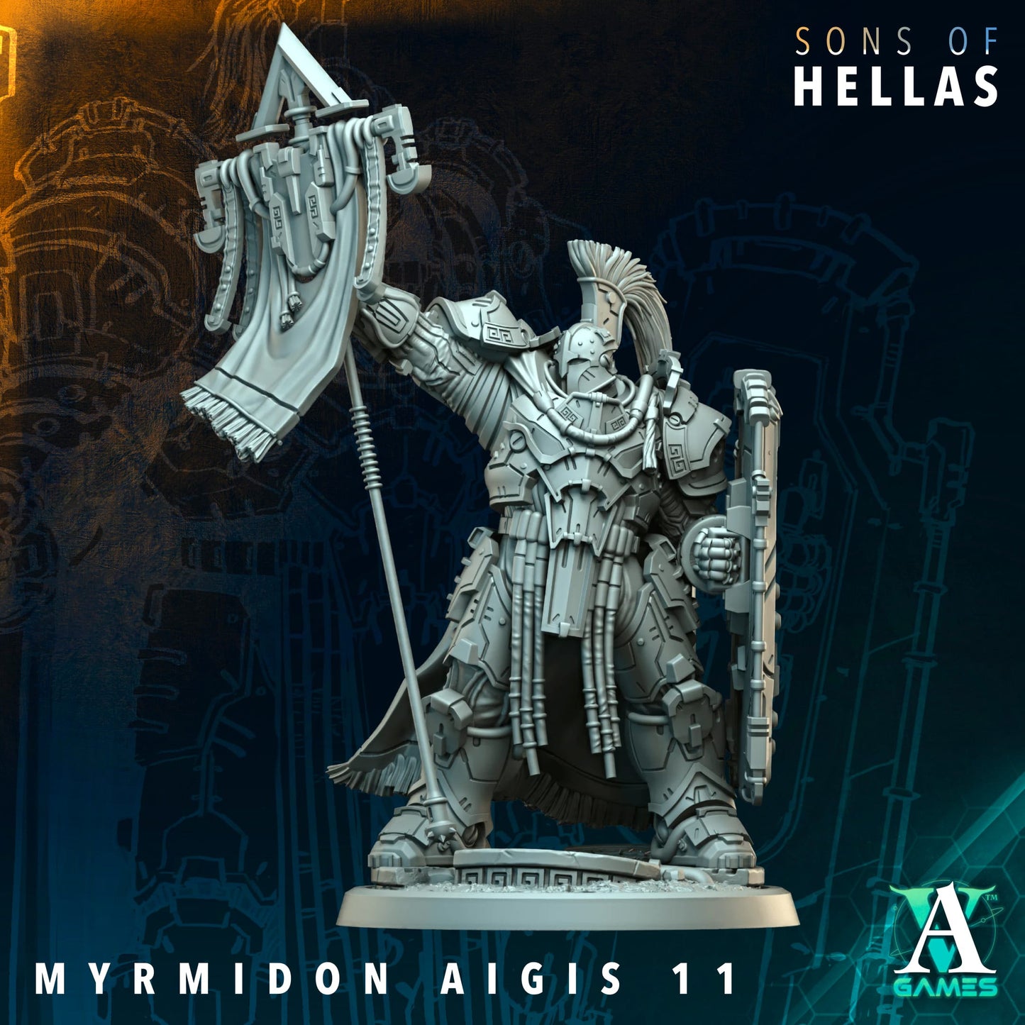Myrmdon Aigis (x11) - TTRPG - Wargaming - Grimdark