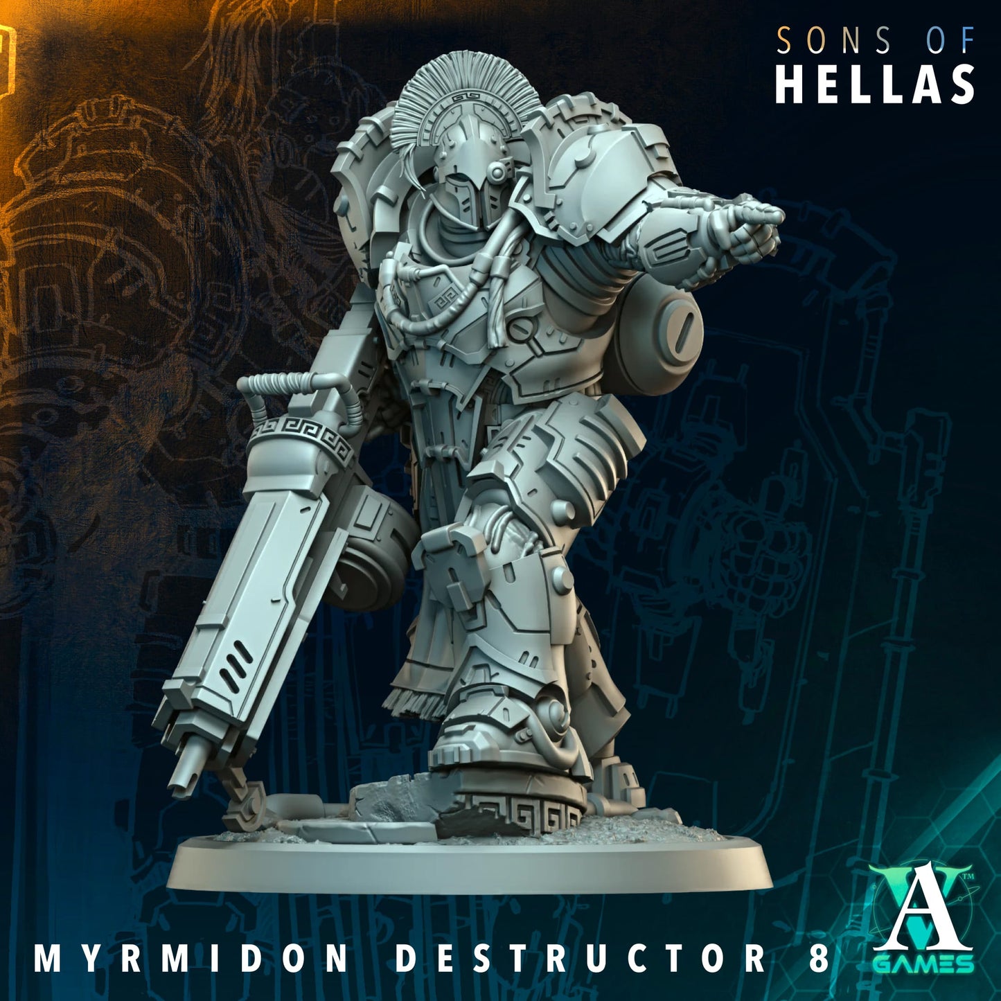 Myrmidon Destructor (x11) - TTRPG - Wargaming - Grimdark